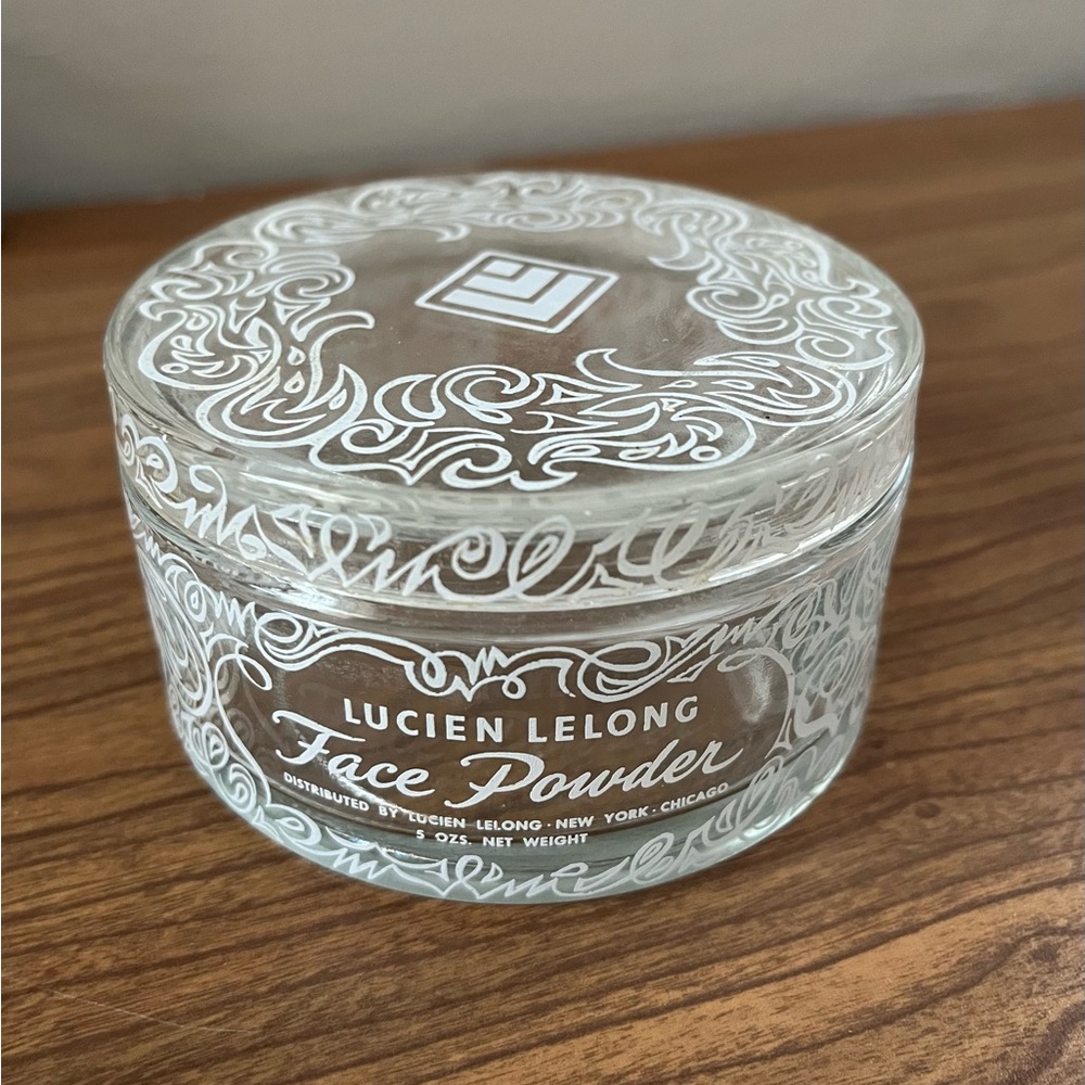 Vintage Lucien Lelong Face Powder Jar